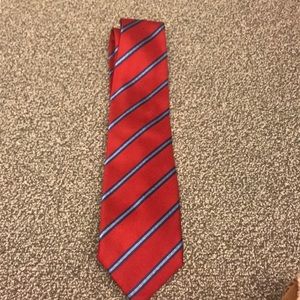 Henry Jacobson red stripe tie